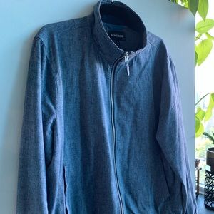 Bonobos Bomber slim fit Jacket Chambray Size Large
